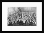Session of Parliament presided by Regent Anne of Austria and Louis XIV by French School