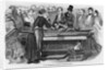 Empress Eugenie silvering a mirror at the Mirrors Manufacture of Saint Gobain by French School