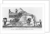 Damey threshing machine with a rotary system by French School