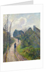 Road climbing to Osny, 1883 by Camille Pissarro