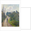 Road climbing to Osny, 1883 by Camille Pissarro
