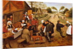 A Flemish Kermesse by Pieter the Younger Brueghel