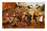 A Flemish Kermesse by Pieter the Younger Brueghel