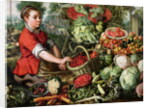 The Vegetable Seller by Joachim Beuckelaer or Bueckelaer