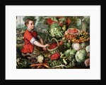 The Vegetable Seller by Joachim Beuckelaer or Bueckelaer