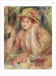 Woman with a Mirror, c.1915 by Pierre Auguste Renoir