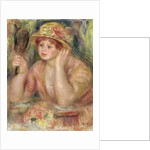 Woman with a Mirror, c.1915 by Pierre Auguste Renoir
