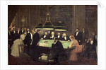 The game room at the casino, 1889 by Jean Beraud