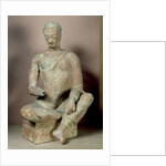 Buddha seated in meditation by School Afghan