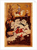 Hunting Scene from 'The Book of Love', Safavid Dynasty by Persian School