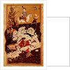 Hunting Scene from 'The Book of Love', Safavid Dynasty by Persian School