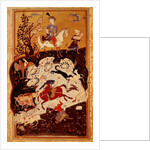 Hunting Scene from 'The Book of Love', Safavid Dynasty by Persian School