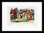 The People of Paris Acclaiming Napoleon on his Return from Elba in 1815 by French School
