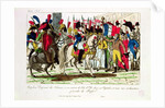 The People of Paris Acclaiming Napoleon on his Return from Elba in 1815 by French School