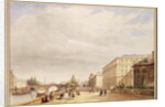 Le Quai d'Orsay, 1839 by Francois Etienne Villeret