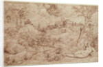 Landscape with a Dragon and a Nude Woman Sleeping by Titian (c.1488-1576)