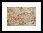 Landscape with a Dragon and a Nude Woman Sleeping by Titian (c.1488-1576)