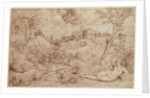 Landscape with a Dragon and a Nude Woman Sleeping by Titian (c.1488-1576)