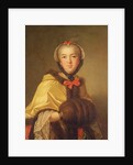 Portrait of Louis-Henriette de Bourbon-Conti, with muffler by Jean-Marc Nattier
