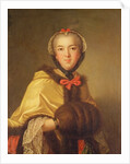 Portrait of Louis-Henriette de Bourbon-Conti, with muffler by Jean-Marc Nattier