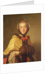 Portrait of Louis-Henriette de Bourbon-Conti, with muffler by Jean-Marc Nattier