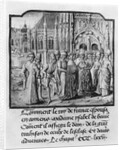 T.2 fol.311v Marriage of Charles VI King of France and Isabella of Bavaria at Amiens by French School