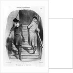 A tenant who owes three terms, plate 20 from the series 'Tenants and owners', by Honore Daumier