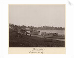 Boats carrying rice on the River Thanlwin, Mupun district, Moulmein, Burma, late 19th century by Philip Adolphe Klier