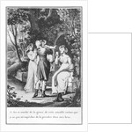 Illustration from 'The Sorrows of Werther' by Johann Wolfgang Goethe engraved by E. Deghent by Jean Michel the Younger Moreau