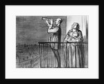 eries 'Actualites', the comet, Parisiens incredule by Honore Daumier
