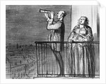 eries 'Actualites', the comet, Parisiens incredule by Honore Daumier
