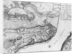 Ms A 224 f.8 Map of the city and environs of Quebec with its siege and blockade by the Americans by English School