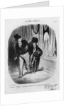 Series 'Les Bons Bourgeois', Come along, I am telling you the scarf you have at home is much more beautiful by Honore Daumier