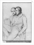 Double portrait of Hippolyte and Paul Flandrin, 1835 by Hippolyte Flandrin
