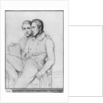 Double portrait of Hippolyte and Paul Flandrin, 1835 by Hippolyte Flandrin