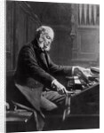 Cesar Franck at the console of the organ at St. Clotilde Basilica, Paris, 1885 by Jeanne Rongier