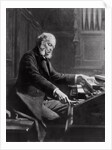 Cesar Franck at the console of the organ at St. Clotilde Basilica, Paris, 1885 by Jeanne Rongier