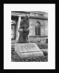Statue of the Thinker on Auguste Rodin's tomb in the park of Villa des Brillants by Auguste Rodin