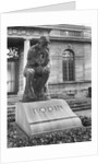 Statue of the Thinker on Auguste Rodin's tomb in the park of Villa des Brillants by Auguste Rodin