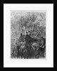 Carriages and riders at Hyde Park by Gustave (after) Dore