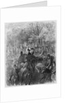 Carriages and riders at Hyde Park by Gustave (after) Dore