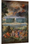 The Groves of Versailles. View of the pool of Neptune and walkway with the Judgement of Paris, 1688-93 by Jean the Younger Cotelle