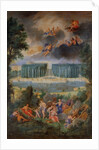 The Groves of Versailles. View of the pool of Neptune and walkway with the Judgement of Paris, 1688-93 by Jean the Younger Cotelle