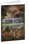The Groves of Versailles. View of the pool of Neptune and walkway with the Judgement of Paris, 1688-93 by Jean the Younger Cotelle