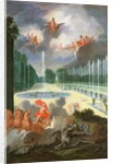The Groves of Versailles. View of the Dragon Pool and the Pool of Neptune, with Apollo slaying Python by Jean the Younger Cotelle