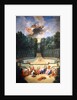 The Groves of Versailles. View of the Amphitheatre and the Water theatre with Venus surrounded by the hours in the presence of Uranus by Jean the Younger Cotelle