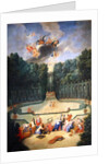 The Groves of Versailles. View of the Amphitheatre and the Water theatre with Venus surrounded by the hours in the presence of Uranus by Jean the Younger Cotelle