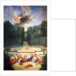 The Groves of Versailles. View of the Amphitheatre and the Water theatre with Venus surrounded by the hours in the presence of Uranus by Jean the Younger Cotelle