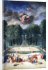 The Groves of Versailles. View of the Theatre of Water with Nymphs waiting to receive Psyche by Jean the Younger Cotelle