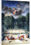 The Groves of Versailles. View of the Theatre of Water with Nymphs waiting to receive Psyche by Jean the Younger Cotelle